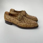 John Lobb Ostrich quilled all over monk shoes Vadrouille